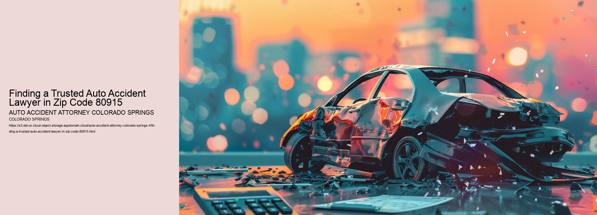 Finding a Trusted Auto Accident Lawyer in Zip Code 80915